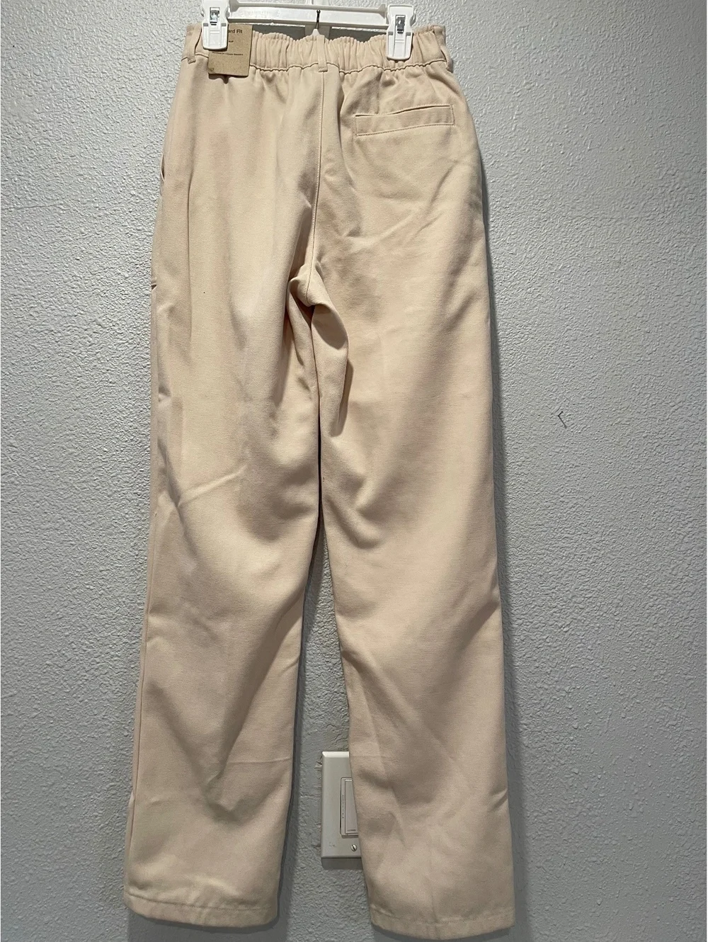 Jordan Beige Cargo Pants with Elastic Waist